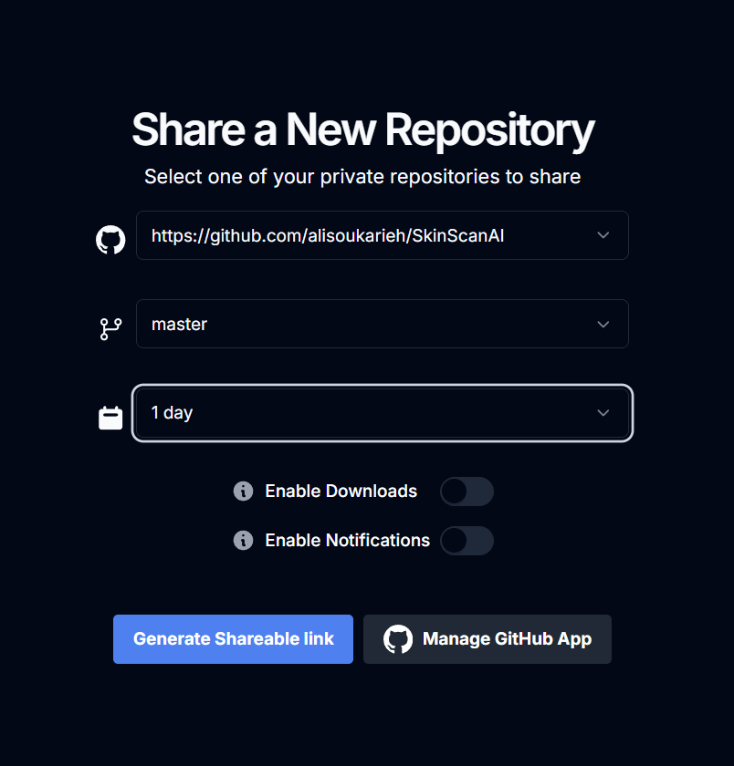 Select Repository